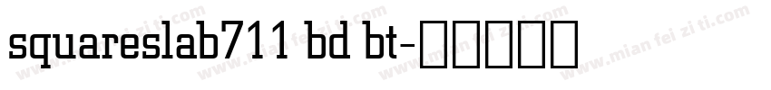 squareslab711 bd bt字体转换